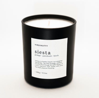 Coconut Wax Candle Siesta Scented 300g