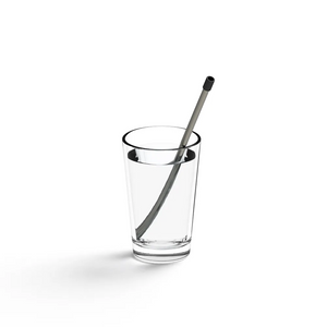 Reusable Straw Skittle Dark Grey & Blue Stainless Steel Lund London