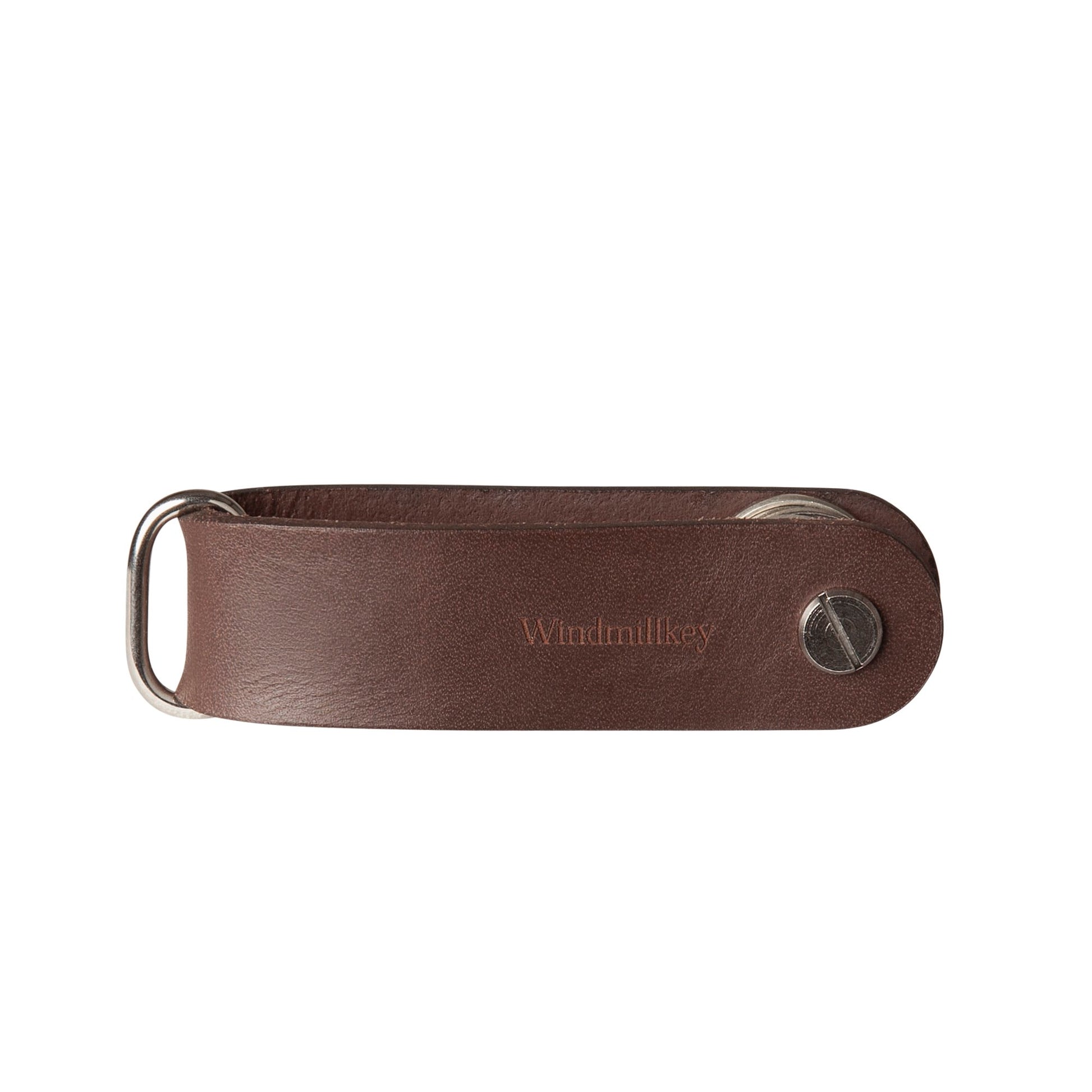 Leather key organizer 'Windmillkey' in brown