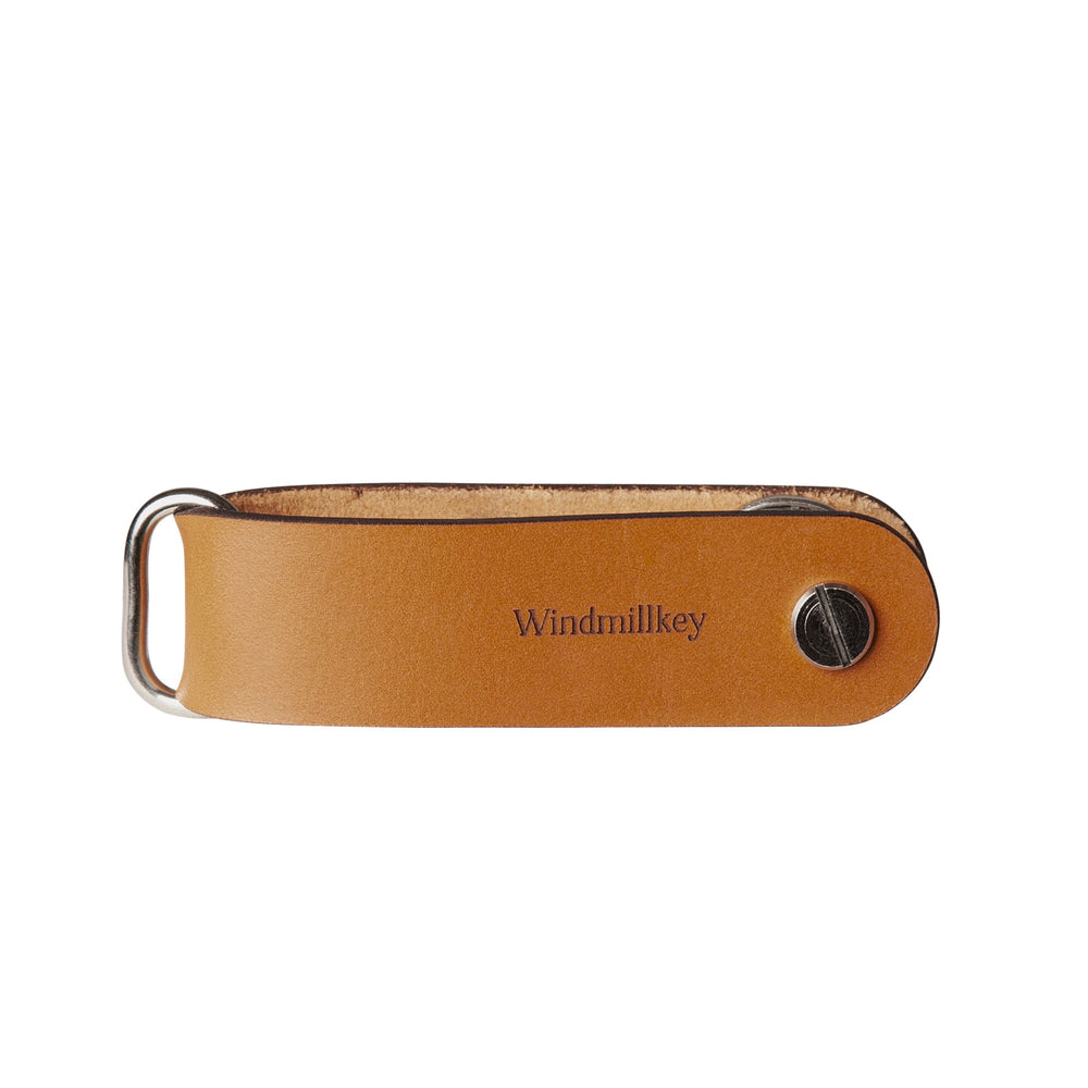 Key organiser 'Windmillkey' in tan genuine leather