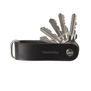 Key organiser 'Windmillkey' in black genuine leather