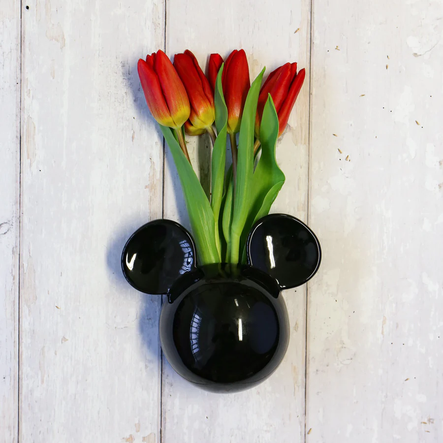 Mickey Mouse Wall Vase Disney Black