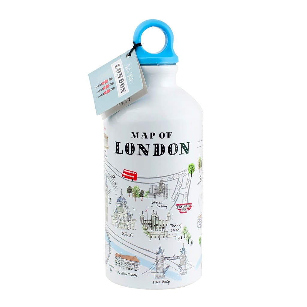 Water Bottle London Alice Tait Map 500ml