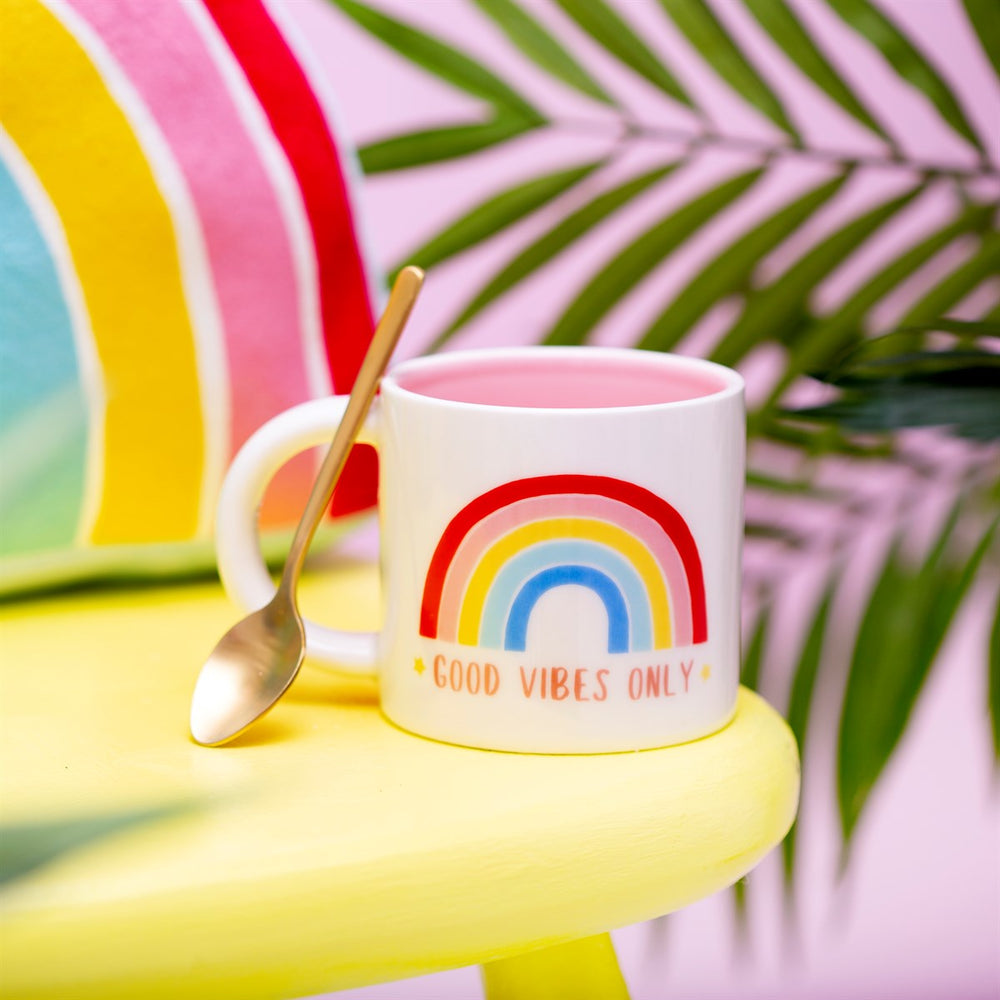 Rainbow Mug Chasing Rainbows Good Vibes Only Cup