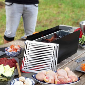 Portable BBQ Party Yaki Table Top Korean Style Barbecue in Black