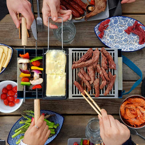 Portable BBQ Party Yaki Table Top Korean Style Barbecue in Red