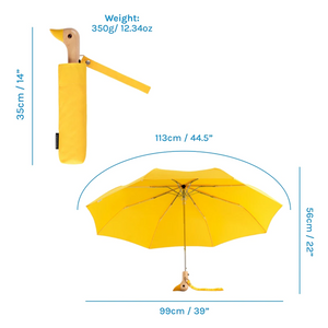 Original Duck Head Umbrella Compact Saffron Brush Yellow Orange