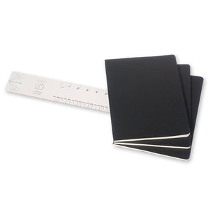 Moleskine Plain Cahier XL - Black Cover (3 Set)