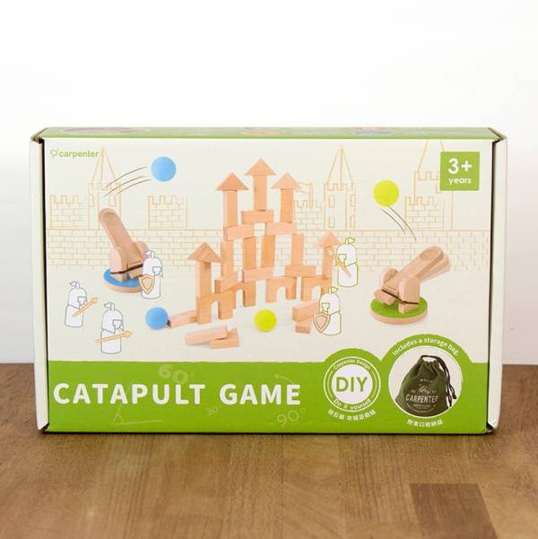 Catapult Game Wooden Construction for Children Building Blocks
