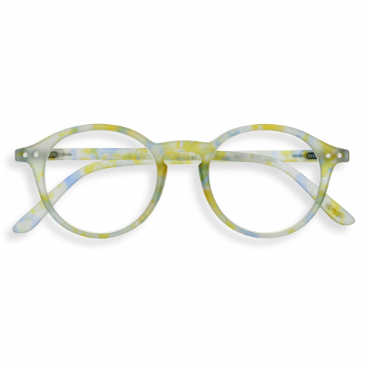 Reading Glasses +2 Round Joyful Cloud Yellow Blue Green D IZIPIZI