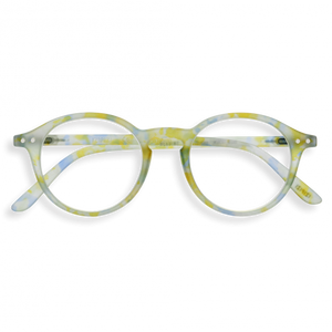 Reading Glasses +2 Round Joyful Cloud Yellow Blue Green D IZIPIZI