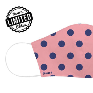 Face Mask Adults Dots Pink and Blue