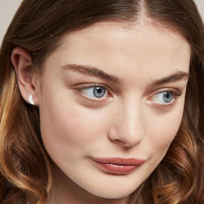 Earrings Stud Wings Silver Plater