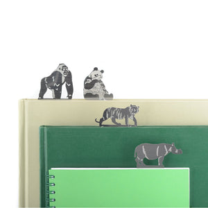 Bookmarks Jungle Animals Silver Green