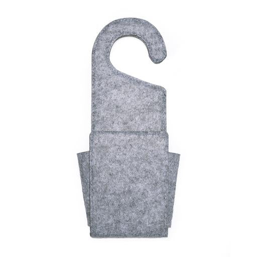 Organiser Door Knob Hanger Pocket Felt Grey