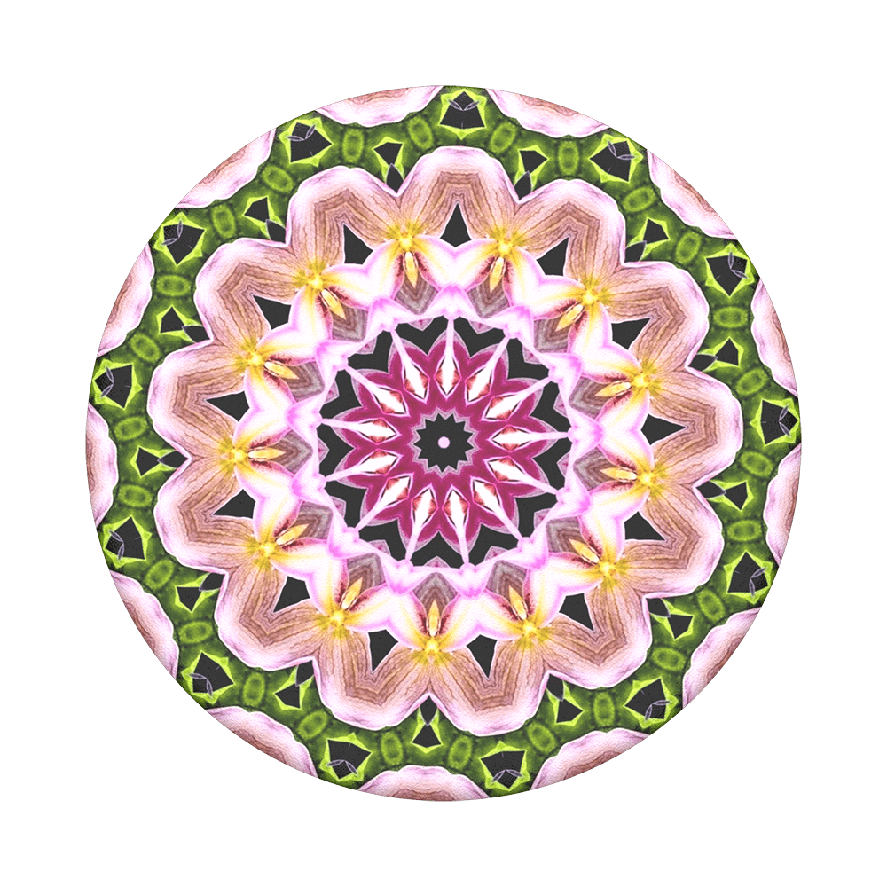 
            
                Load image into Gallery viewer, Mobile accessory expanding hand-grip and stand Popsocket in multicolour orchid flower mandala
            
        