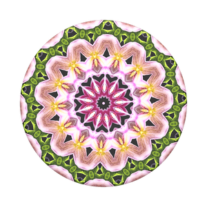 
            
                Load image into Gallery viewer, Mobile accessory expanding hand-grip and stand Popsocket in multicolour orchid flower mandala
            
        