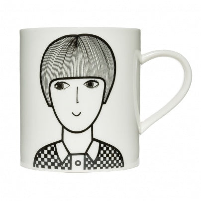 Mug Mary Quant Jane Foster Keith Brymer Jones Black & White