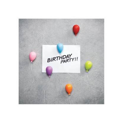 Balloon magnets set of 6 in multicolour