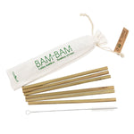 Straws Bamboo Sustainable Set of 6 with Brush