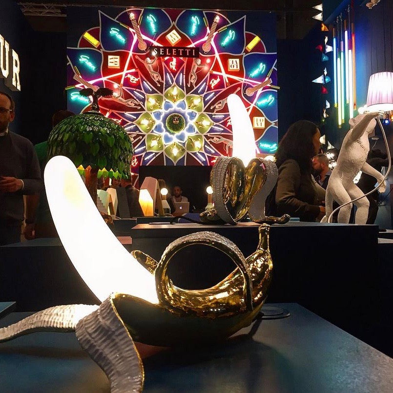 Table Lamp Banana Dewey Seletti in Gold