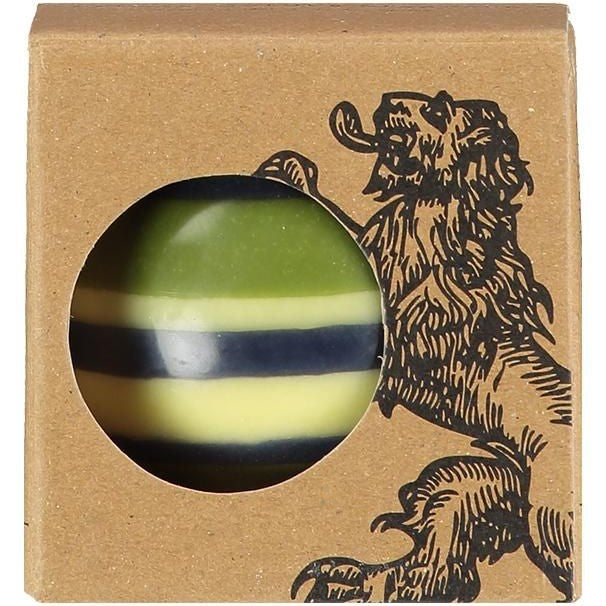 Candle Large Eco Ball Green, Yellow and Blue Stripes