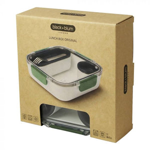 Lunch Box Original Olive White and Green 1 Litre