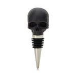Bottle Stopper Skull 'Death by Wine' Iron and Glory Black