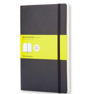 Notebook Large Black Softback Blank-Paper Moleskine