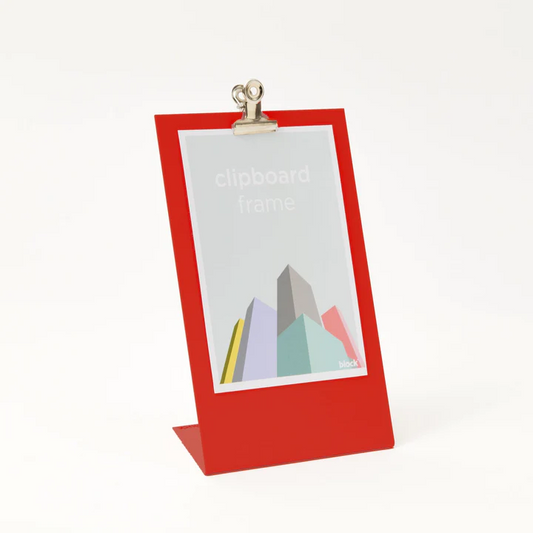 Clipboard Frame Medium Red Metal for Desk - Brand Academy Store