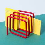 Letter rack in ruby red
