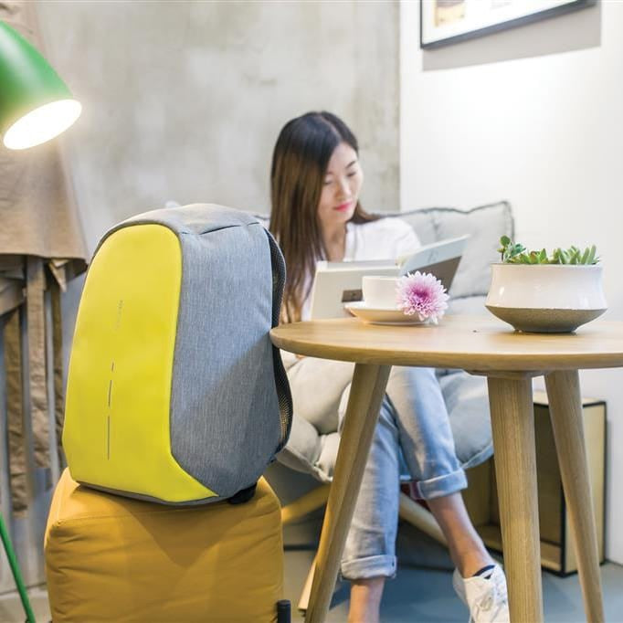 Primrose yellow Bobby anti-theft backpack