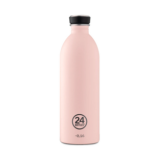 1L Water Bottle Dusty Pink Stainless Steel 24 Bottles