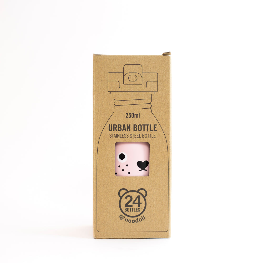 Small water bottle 9oz stainless steel in pink
