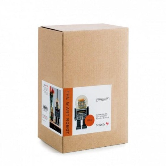 Snow-globe Robot Summer-globe Black and Gold