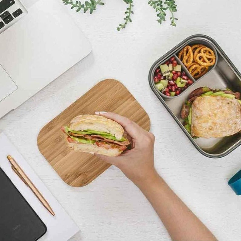 Sandwich Box Stainless Steel Lunch Box In Ocean Large