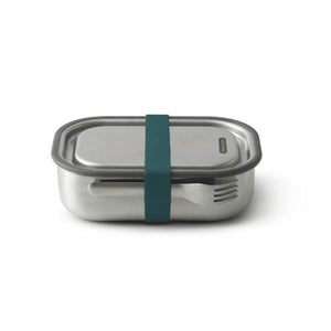 Lunch Box Stainless Steel Food Container Set in Ocean Blue Large with Fork