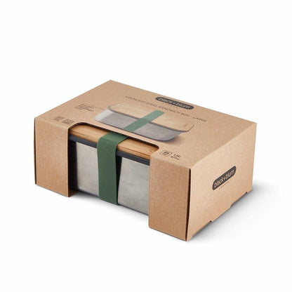 Sandwich Box Stainless Steel In Olive Large