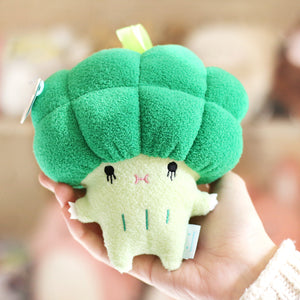 Broccoli mini plush soft toy for children 'Riceccoli' in green