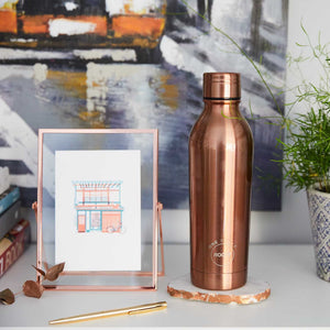 Water Bottle Insulated Double Walled Leak Proof 500ml in Copper