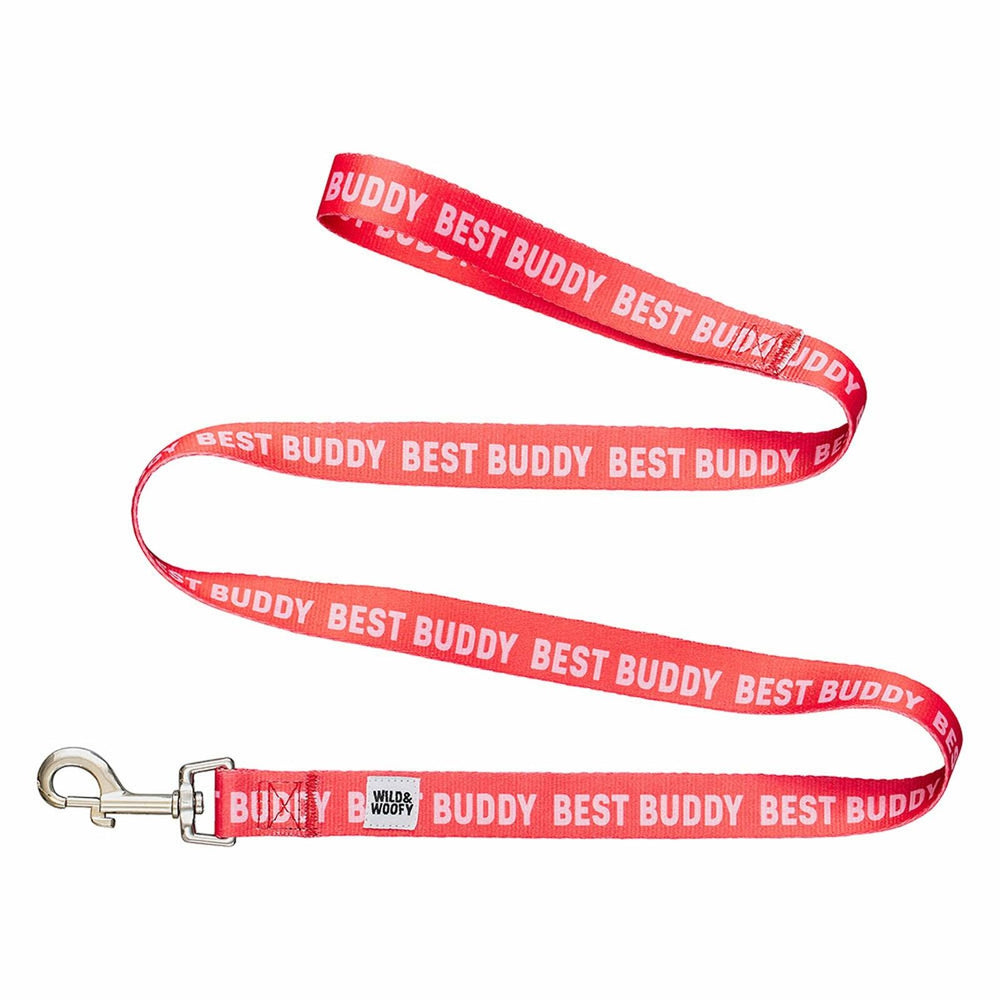 Dog Leash Best Buddy in Red