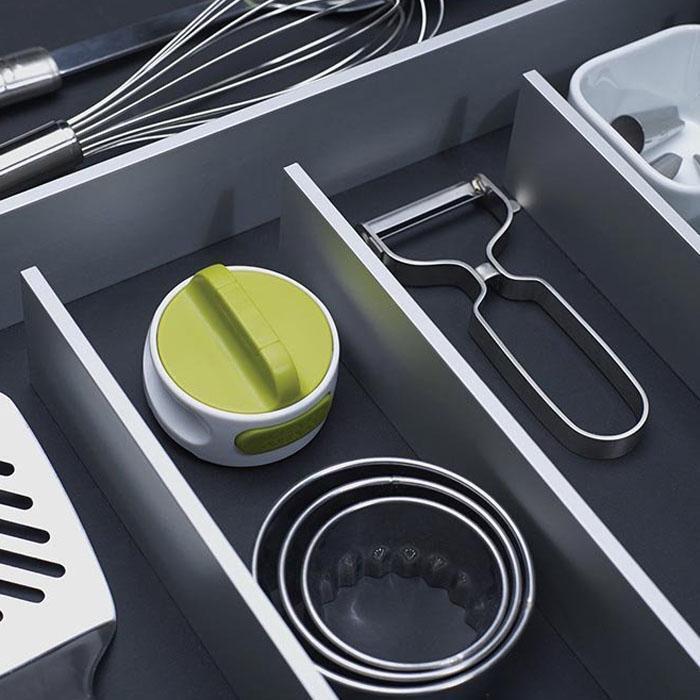 Can Opener Compact in White Green