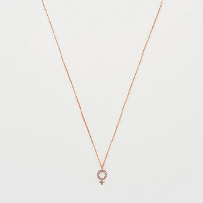 XXEB Femle sgn Necklce Rose