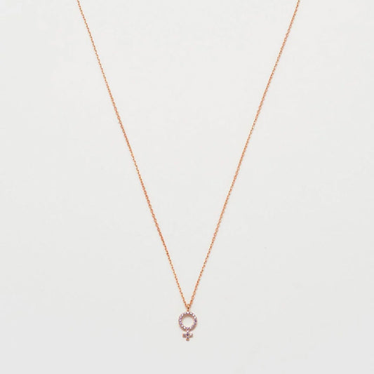 XXEB Femle sgn Necklce Rose