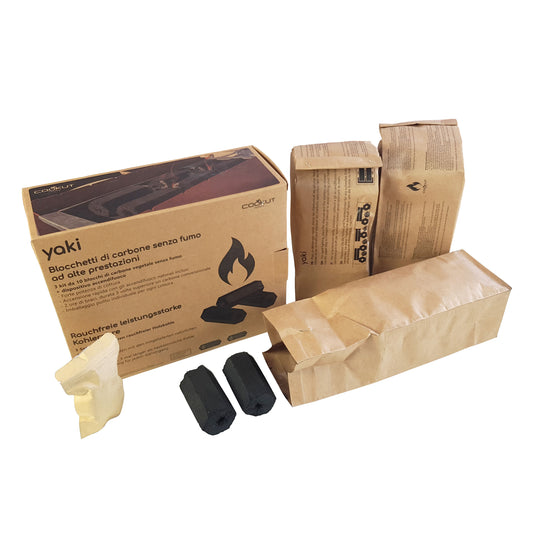 Coconut Charcoal Bags Set of 3 for Yaki BBQ