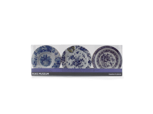 
            
                Load image into Gallery viewer, Coasters Delft Blue Plates in Blue White Green Yellow
            
        