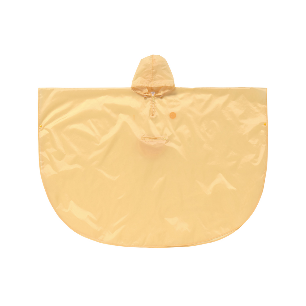 Rain Poncho Foldable Smile Yellow