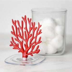 Coral Container Bathroom Home Red