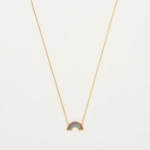 
            
                Load image into Gallery viewer, Necklace Rainbow in Gold and Multicolour
            
        