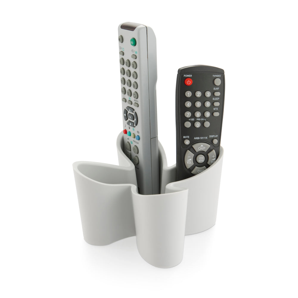 Cozy desk tidy & remote control holder - grey